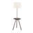 57" Round Sofa Side Table W/ Lamp And Power Station