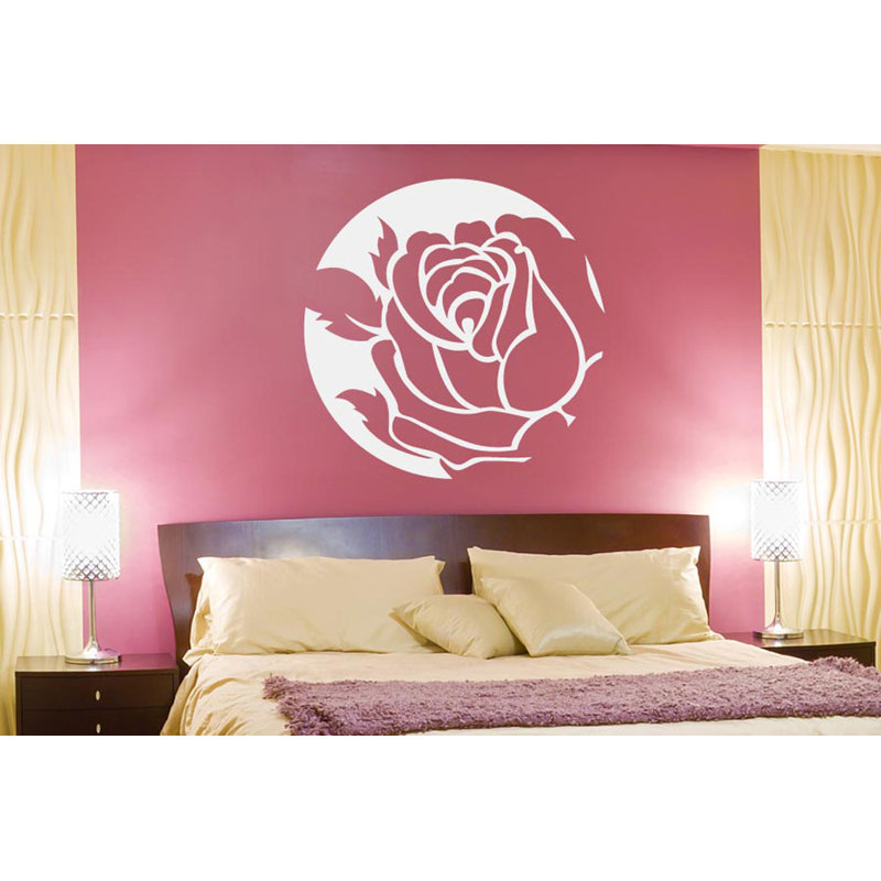 Plants & Flowers Non-Wall Damaging Wall Decal, White