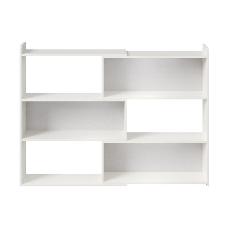 Bookcase, (3 Shelves) 80cm H x 110cm W x 30cm D, White