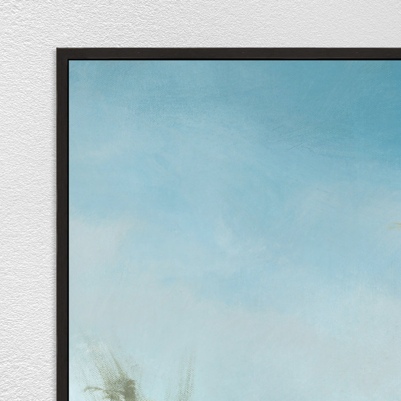 Island Morning Painting by Jacob Lincoln, Glass Coat, 61.75" H x 41.75" W