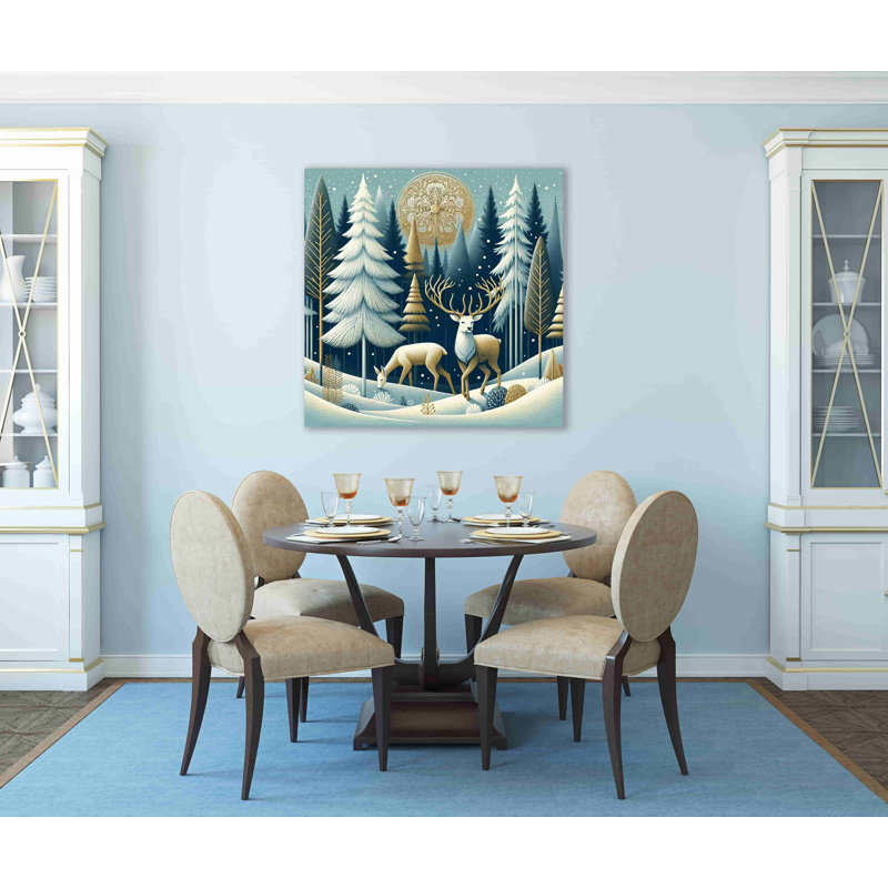 Moonlit Majesty - impression sur toile tendue, H 40 po x l 40 po x P 1,5 po