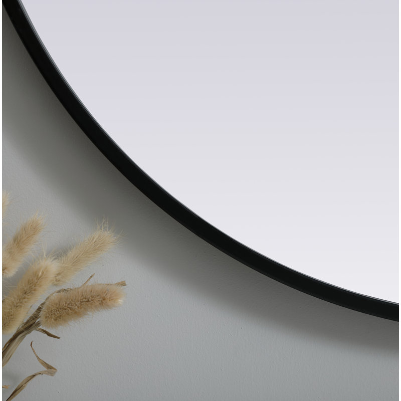 Miroir mural Sabine, Noir, 36 po x 27 po