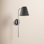 Daphne Single Light Dimmable Plug-in Armed Sconce