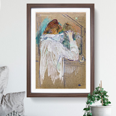 A Portrait of a Woman by Henri de Toulouse-Lautrec - Picture Frame Painting