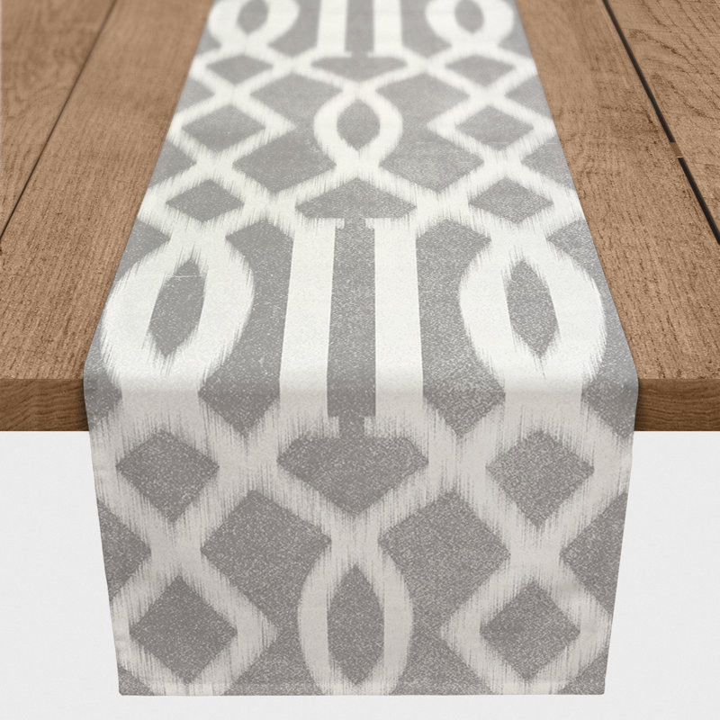 Jak-John Table Runner, 72" x 16", Light Gray