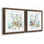 Blue Opulence I - ensemble de 2 peintures encadrées-127192428-127192429
