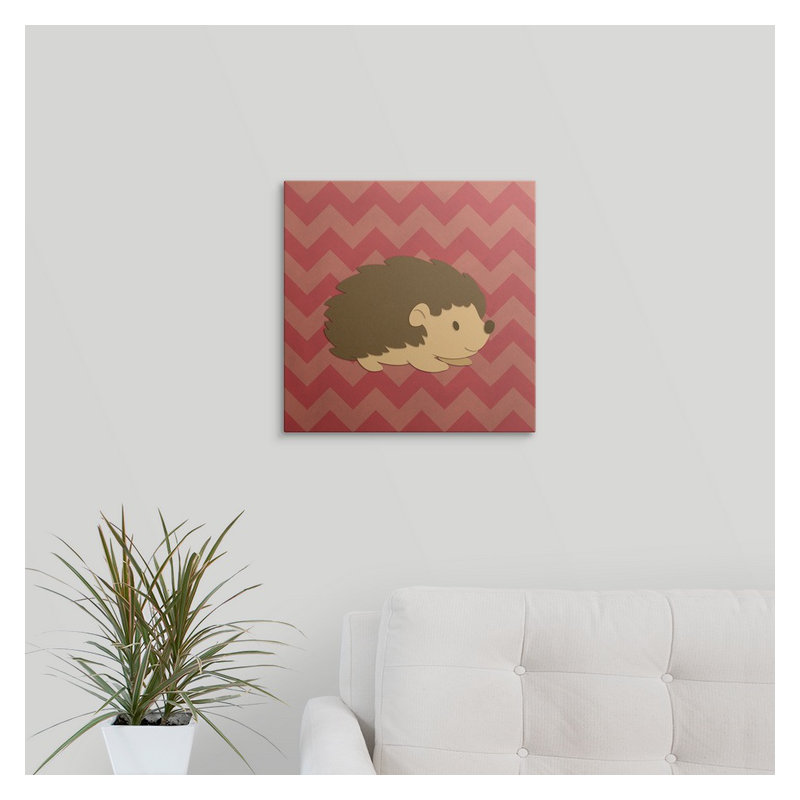 « hedgehog-superficies creatures », impression, H 35 po x l 35 po x P 1,5 po, Toile