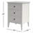 Jerry 3 - Drawer Nightstand in Off-White