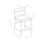 Tabouret de comptoir avec coussin Fitzrovia-750127760