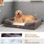Canapé pour chien en mousse à mémoire de forme Laifug, lit moyen, avec doublure imperméable et housse amovible lavable-100751788-100751792