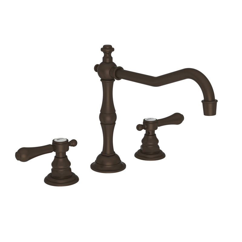 Chesterfield Double Handle Kitchen Faucet, Lever, Oil Rubbed Bronze