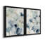 Indigo Ginkgo I - ensemble de 2 peintures sur toile encadrées-506617529-506617528