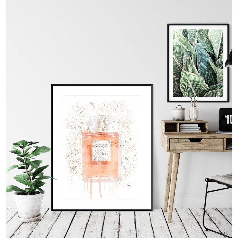 Coral Perfume Bottle - Single Picture Frame Print
