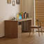 Bureau rectangulaire brun en bois massif avec 3 tiroirs-1437588947-1437588944