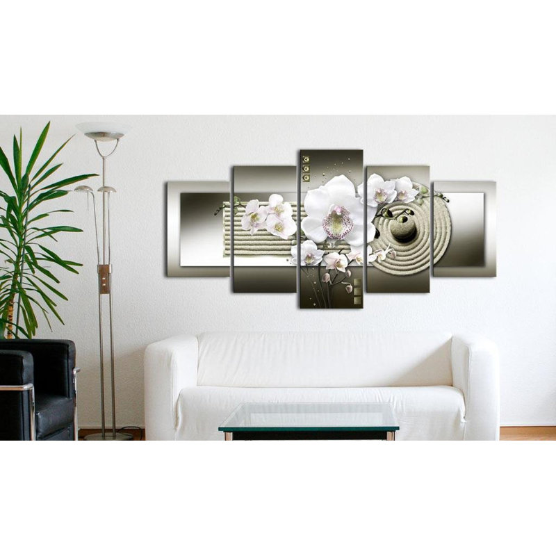 Ensemble de 5 photos sur toile tendue, H 40 po x l 80 po x P 1 po