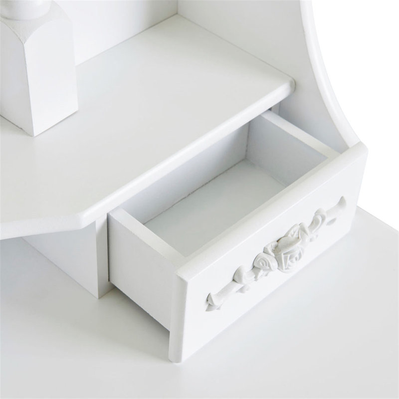 Ensemble coiffeuse avec tabouret et miroir Demorest