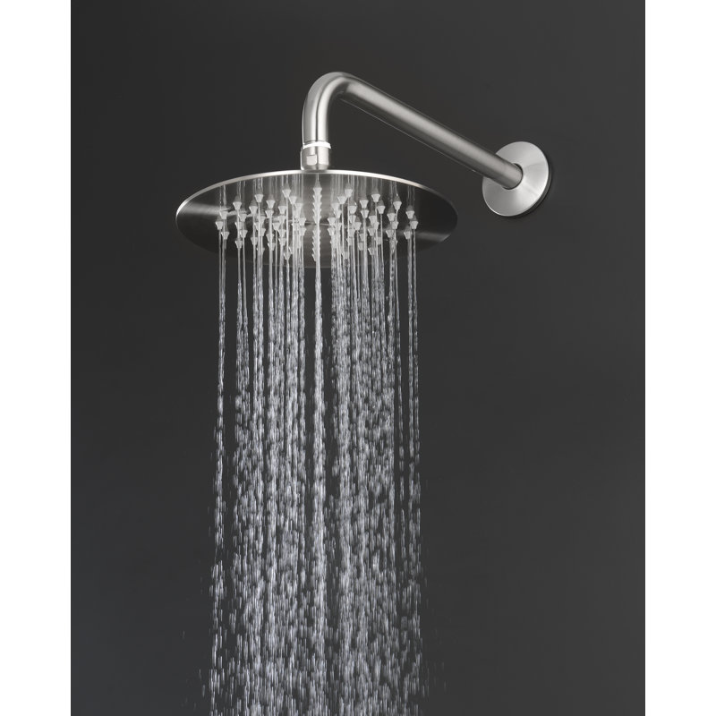 Pomme de douche Sottile Rain, Nickel brossé