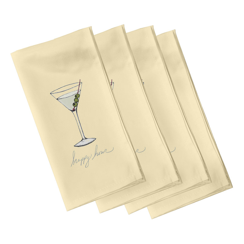 Ensemble de serviettes 4 pièces Josefien, Jaune