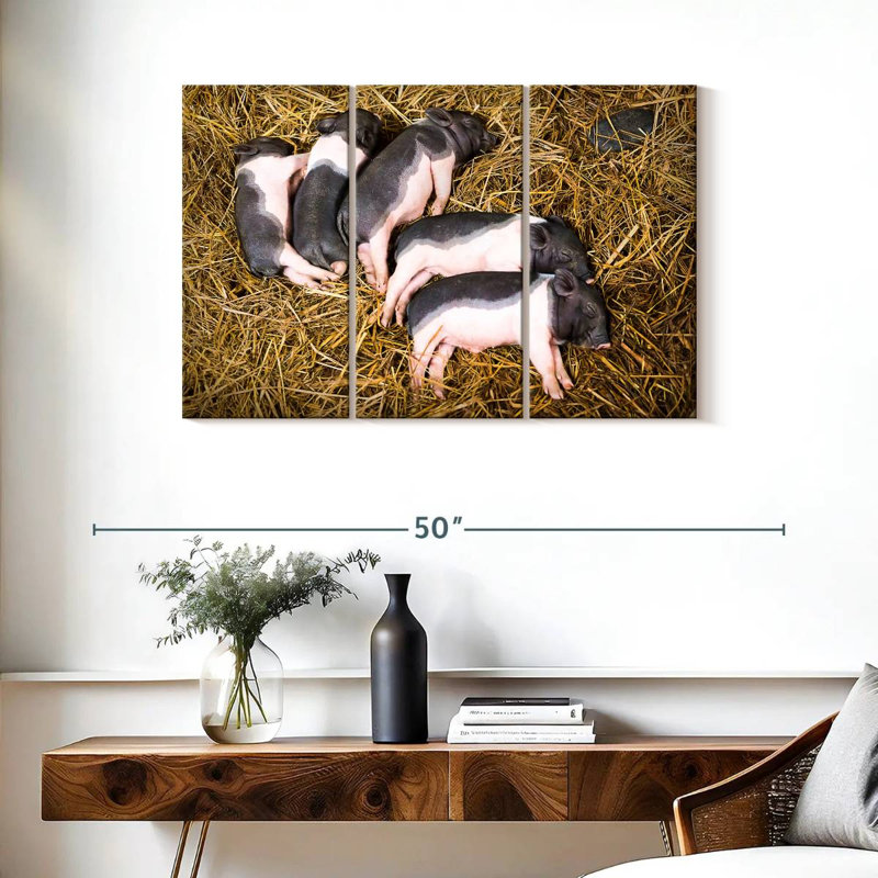 Brampt Piglet Quintet, 24" H x 38" W