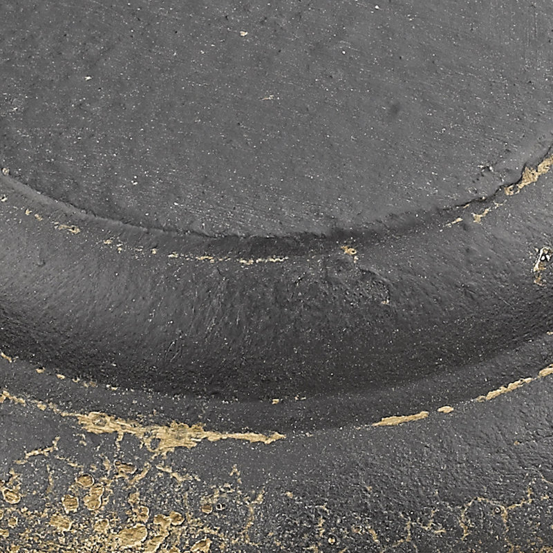 6 - Light Dimmable Lantern Drum Chandelier, Antique Black Iron