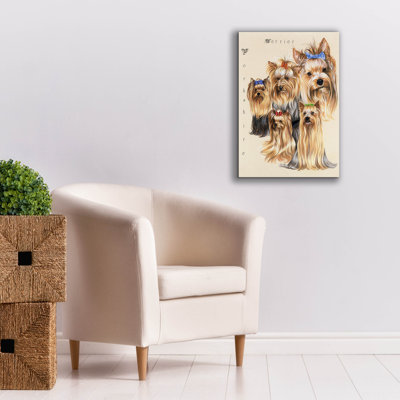 «Terrier» par Barbara Keith, art mural sur toile