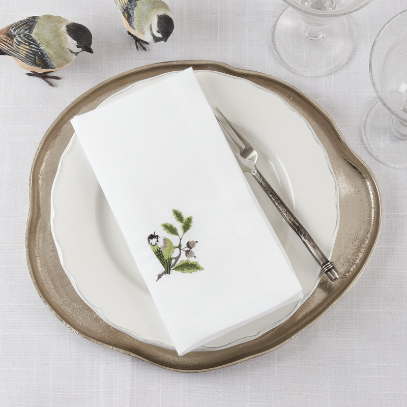 Worsham Collection Polyester Animals/Nature Square Napkin