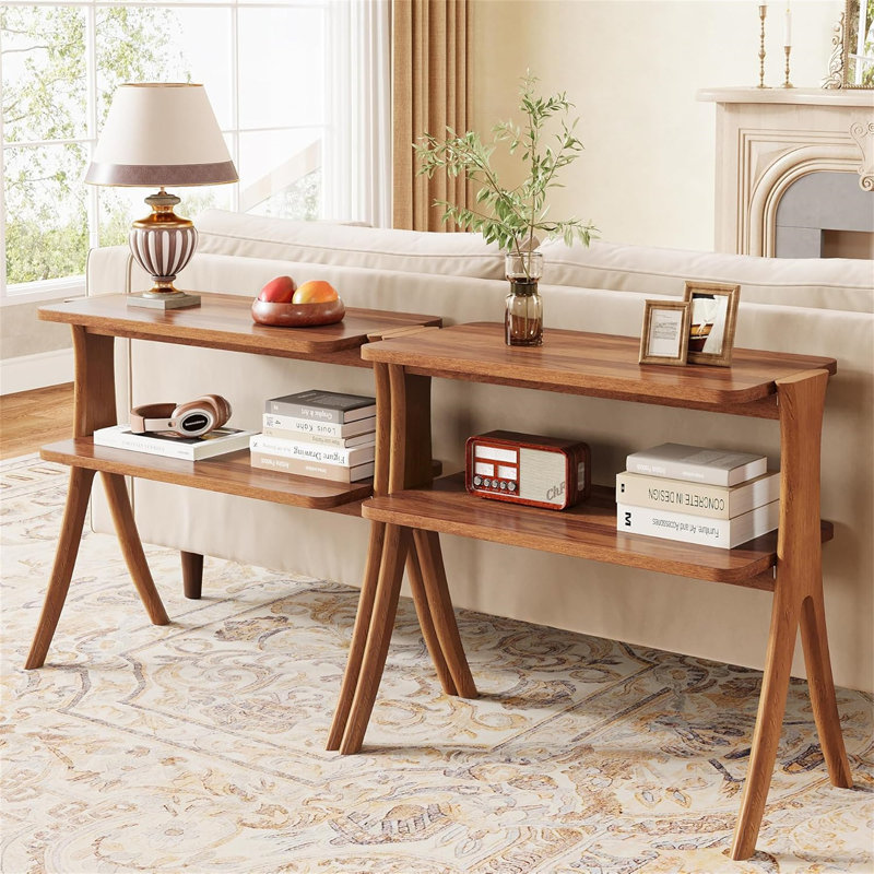 Table d'appoint 25,2 po Noyer