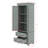 Tall Storage Cabinet With 2 Drawers-871252654