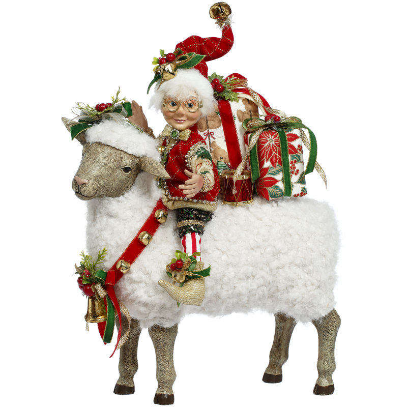 Little Lamb And Elf - 14 Inches
