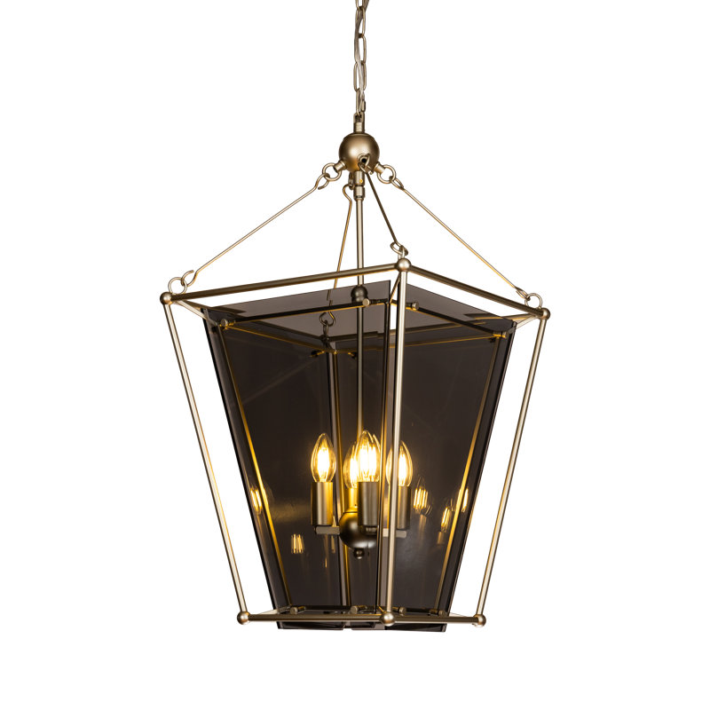 Tod 4 - Light Lantern Pendant, Champagne Silver