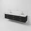 Ensemble de meuble-lavabo double 84 po avec miroir-82339690-82339691