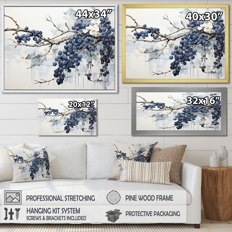 Impression sur toile Minimalisme Vineyard Dreamscape II, Toile tendue, H 12 po x l 20 po