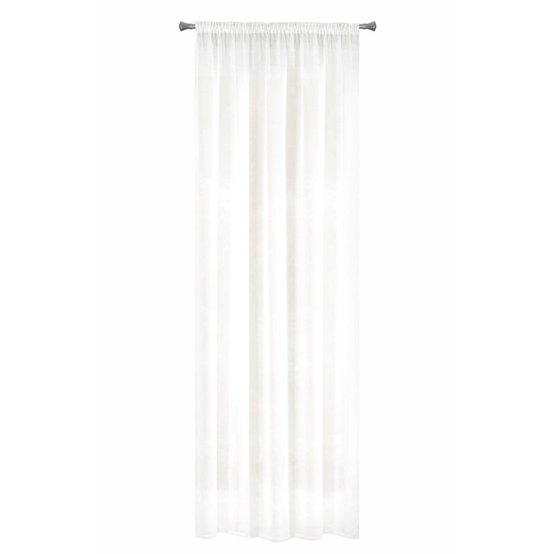 Kaymen Sheer Curtain, 250cm H x 350cm W, Creamy