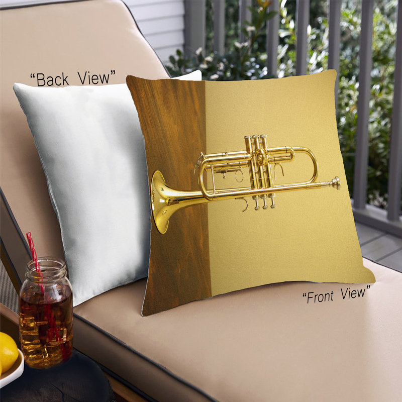 Coussin 4 pièces Music Trumpet, Synthétique