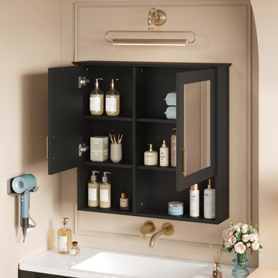 30 inch Wall Mounted Medicine Cabinet with Adjustable Shelves