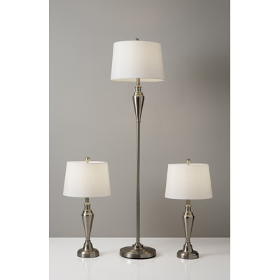 Ensemble de lampes de table et sur pied 3 pièces Bremer