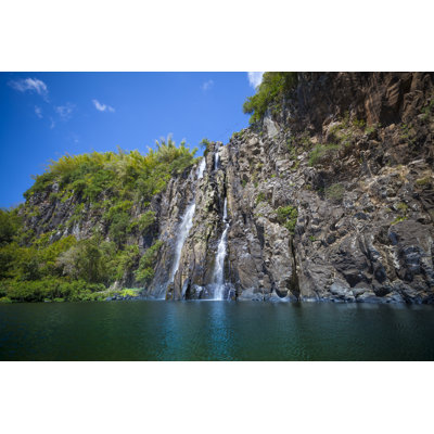 Niagara Falls, Reunion Island by 35007 - Wrapped Canvas Print