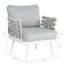 Ensemble de 2 fauteuils club en acier Mariano, gris-5361728-5361730