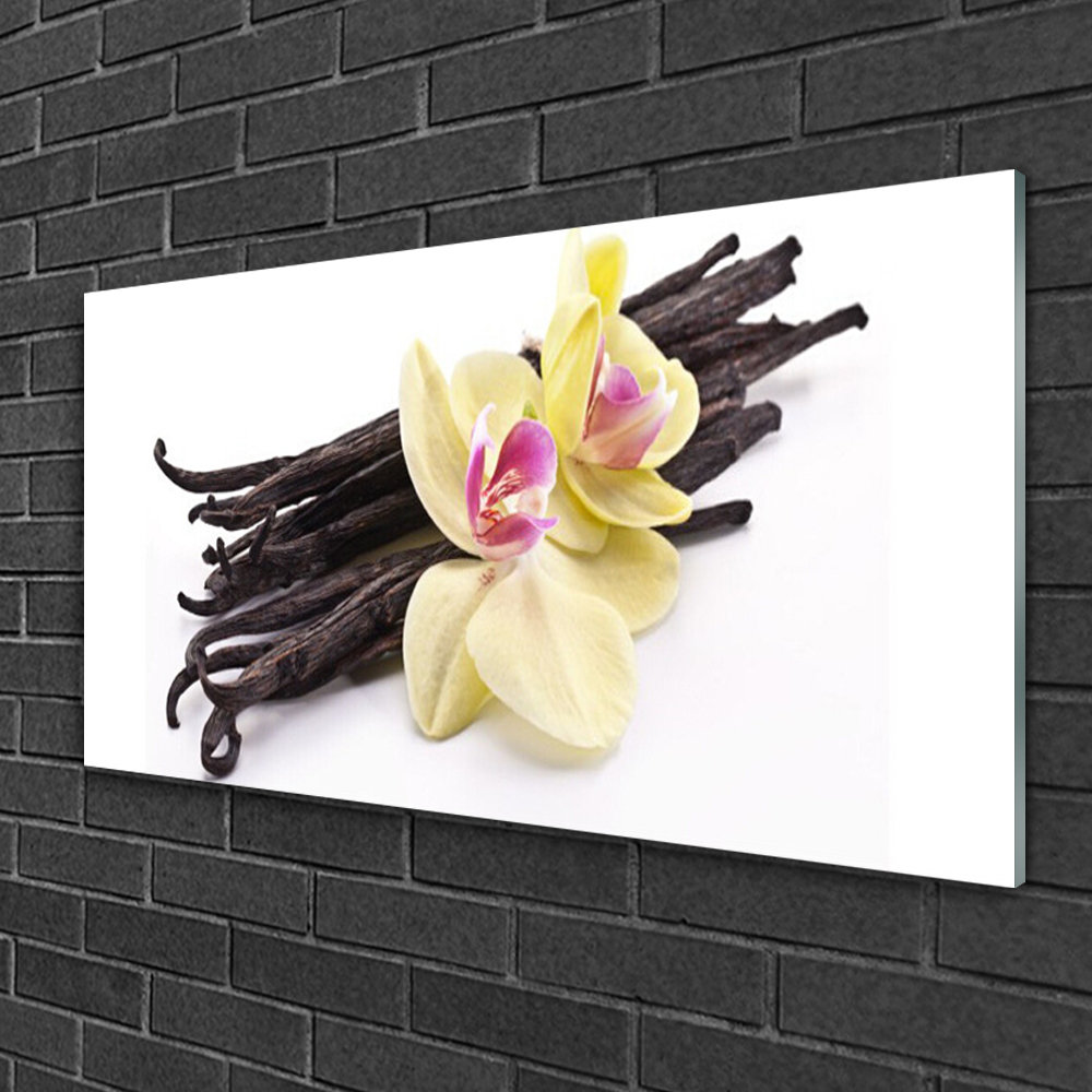 Flowers Floral - Unframed Photograph on Glass
