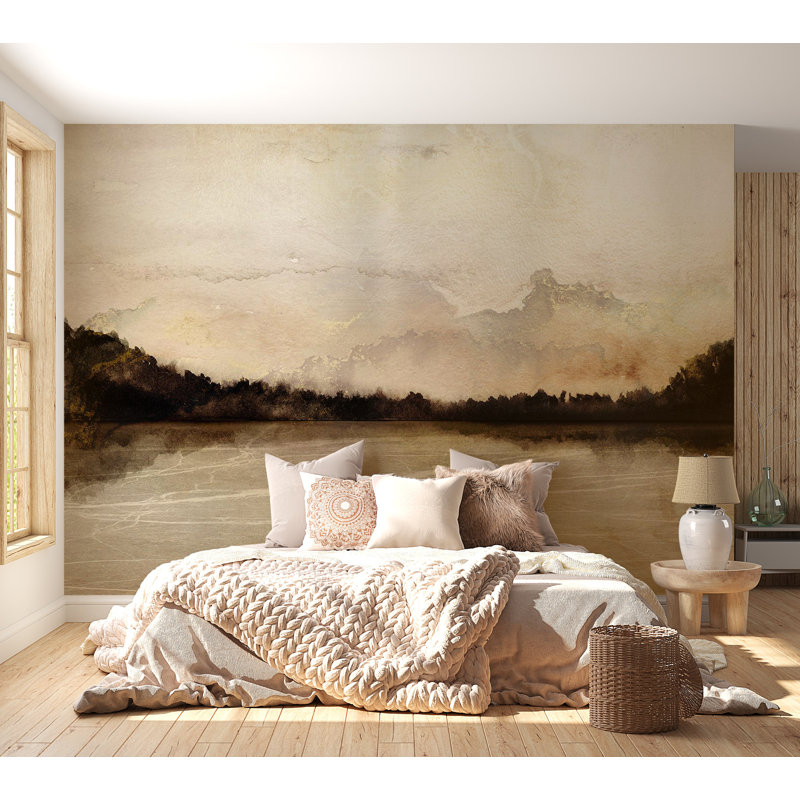 Murale paysage pelez et collez - Murmures de rivages lointains, L 27 po x l 38 po