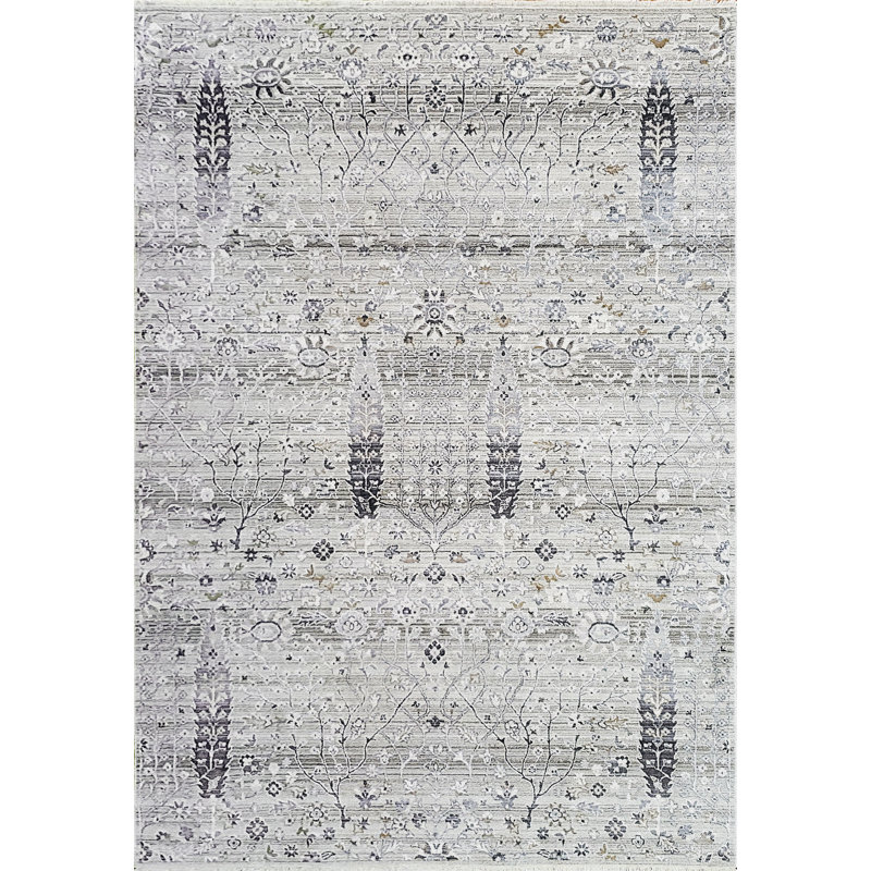 Floral Indoor Rug, Rectangle 5'3" x 7'7"