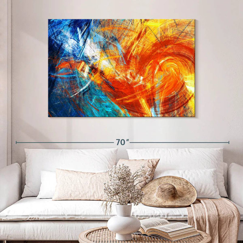 Avery Fire Abstract, 32" H x 48" W