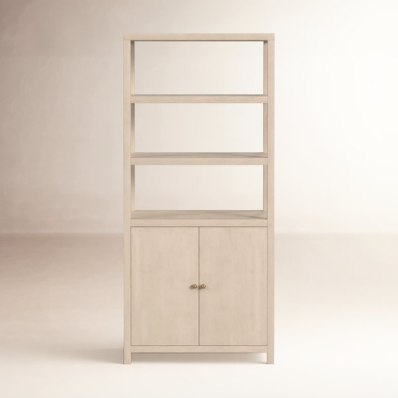 Celine 32" 3-Tier Etagere Bookcase, Antique Taupe