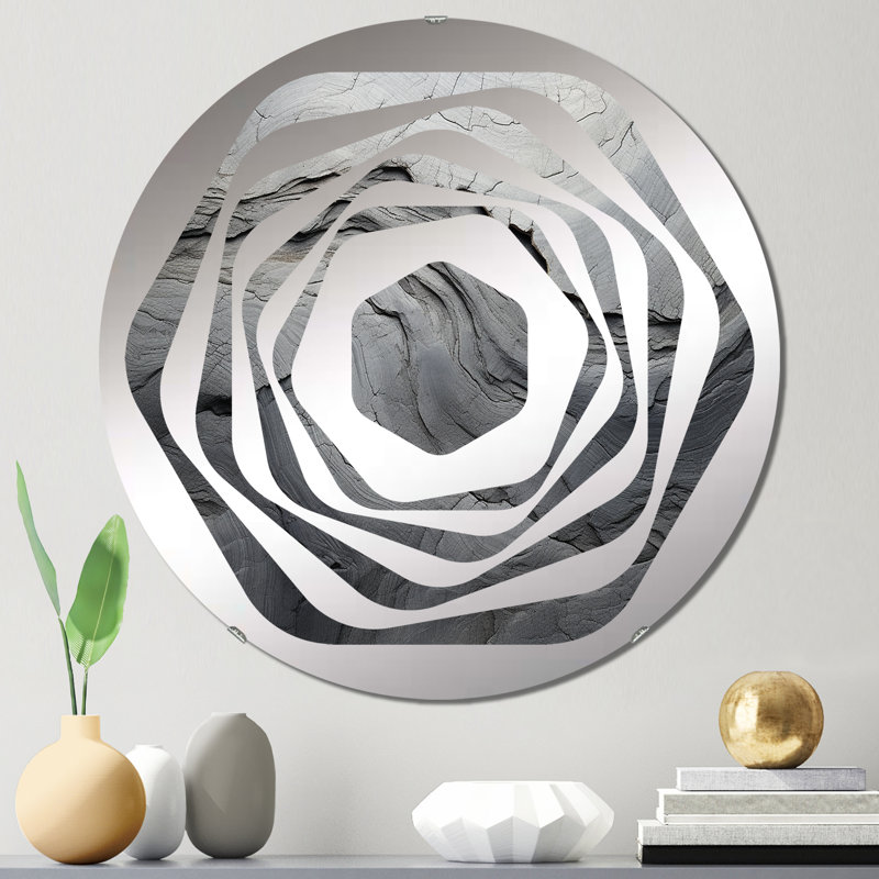 Deivids - Miroir décoratif Amorphe, 23,6 po x 23,6 po