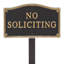 Panneau de jardin «No Soliciting»