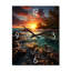 Photo de plage Sunset Sunset Serenade - horloge murale moderne-99628961
