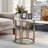 Modern Round 2-piece End Table Set
