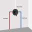 Ensemble de montage en surface de douche 6,7 "x H 6,7" pour douche