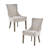 Set Of Two Dining Chairs With Soft Upholstery And Sturdy Construction