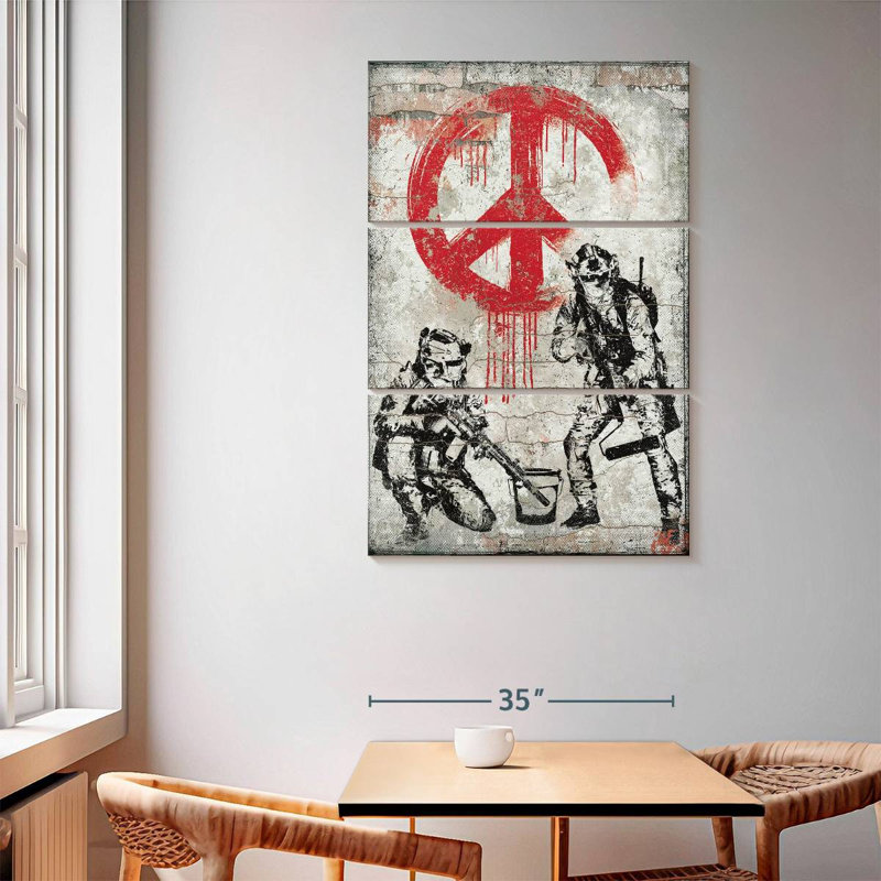 Hiltrun War and Peace, H 65 po x l 42 po